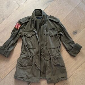 Ralph Lauren Olive Green Military-Style Field Jacket